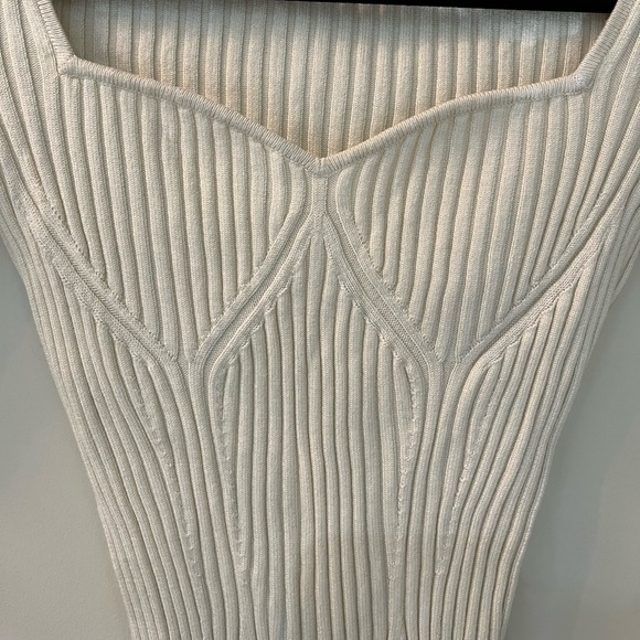 H&M Ribbed Sweatheart Neck Top - Picture 4 of 7